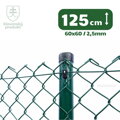 Pletivo štvorhranné PVC, 125cm(60x60,2,5) - 25m zelené