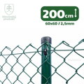 Pletivo štvorhranné PVC, 200cm(60x60,2,5) - 25m zelené