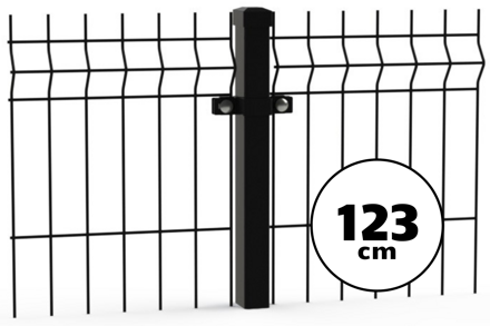 3D Panel - 1,23/2,5m(200x55;4) - Antracit