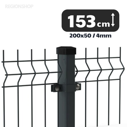3D Panel - 1,53/2,5m(200x50,4) - Antracit