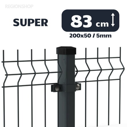 3D Panel SUPER - 0,83/2,5m(200x50;5) - Antracit