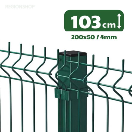 3D Panel - 1,03/2,5m(200x50;4) - Zelená
