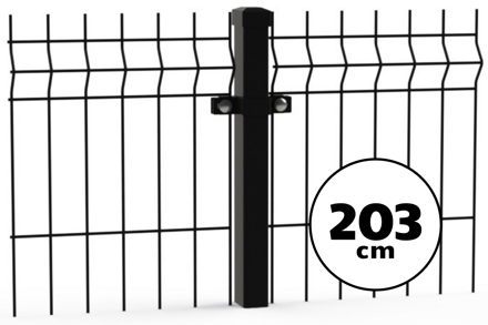 3D Panel - 2,03/2,5m(205x55;4) - Antracit