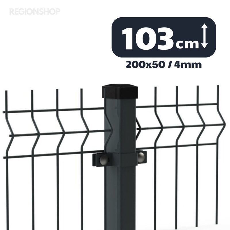 3D Panel - 1,03/2,5m(200x50;4) - Antracit