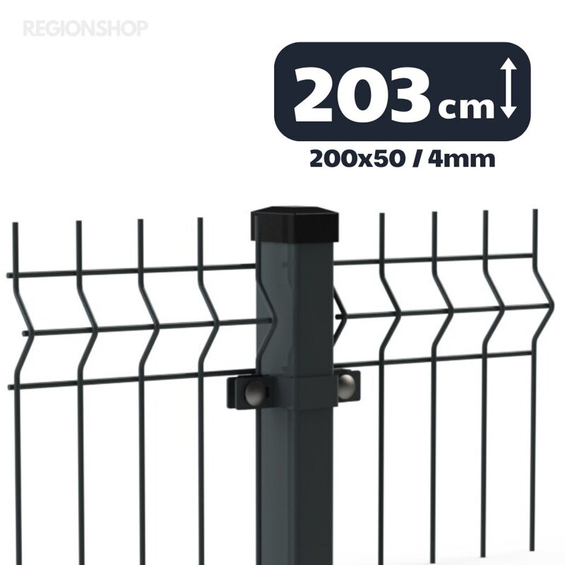 3D Panel - 2,03/2,5m(200x50;4) - Antracit