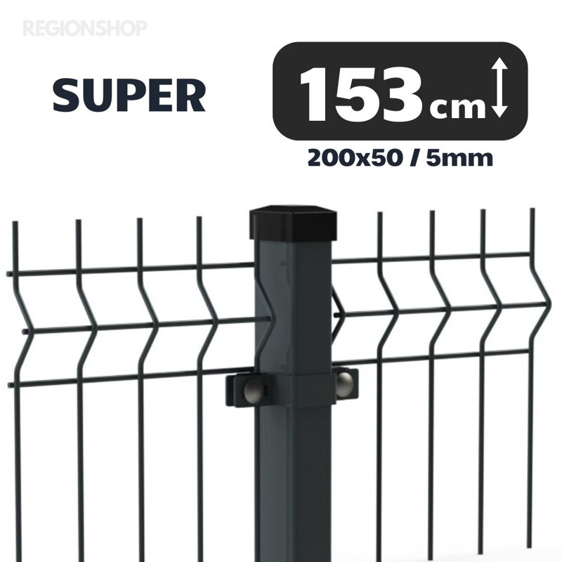 3D Panel SUPER - 1,53/2,5m(200x50;5) - Antracit