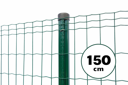 Zvárané pletivo PVC, 150cm(101,6x50,8/2,1) - 25m zelené