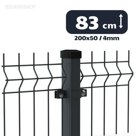 3D Panel - 0,83/2,5m(200x50;4) - Antracit