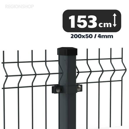 3D Panel - 1,53/2,5m(200x50,4) - Antracit