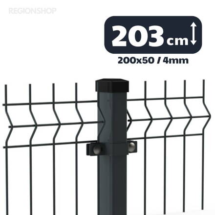 3D Panel - 2,03/2,5m(200x50;4) - Antracit