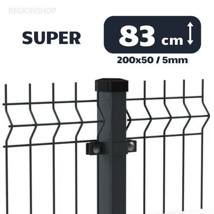 3D Panel SUPER - 0,83/2,5m(200x50;5) - Antracit