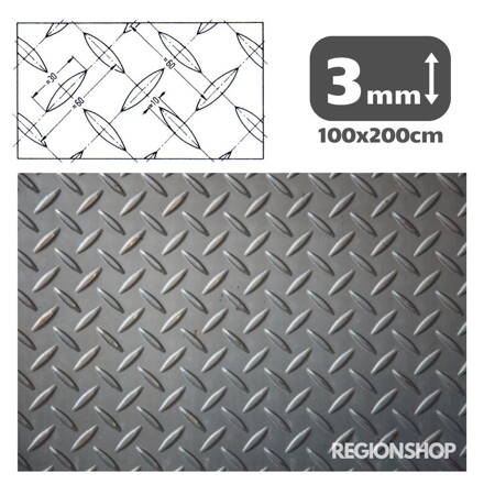 Plech SLZA valc. za tepla 3x1000x2000