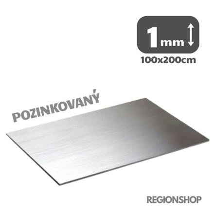Plech pozinkovaný 1x1000x2000