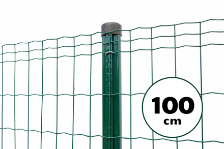 Zvárané pletivo PVC, 100cm(101,6x50,8/2,1) - 25m zelené