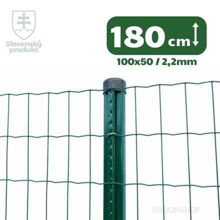 Zvárané pletivo PVC, 180cm(101,6x50,8/2,1) - 25m zelené