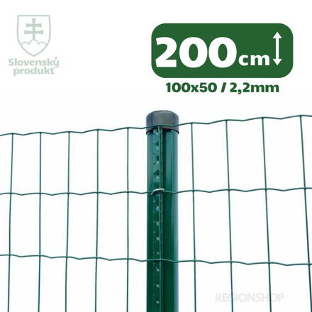 Zvárané pletivo PVC, 200cm(101,6x50,8/2,1) - 25m zelené